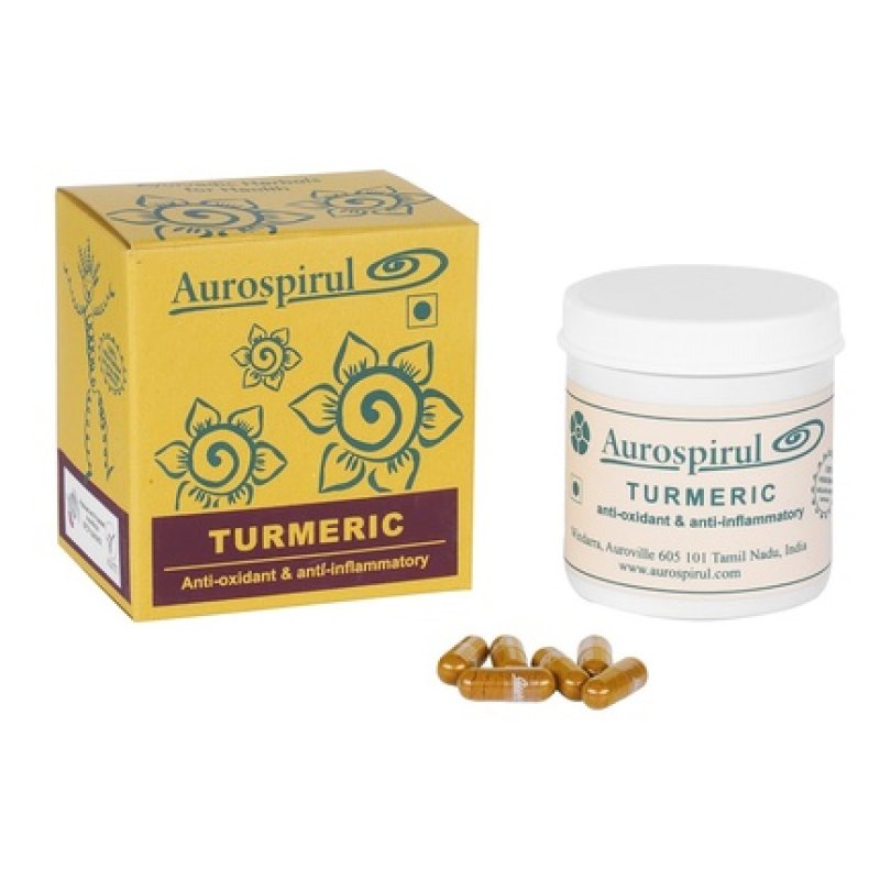 Aurospirul Turmeric Capsules 100 Count
