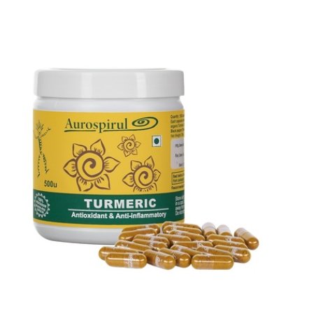 Aurospirul Turmeric Capsules 500 Count