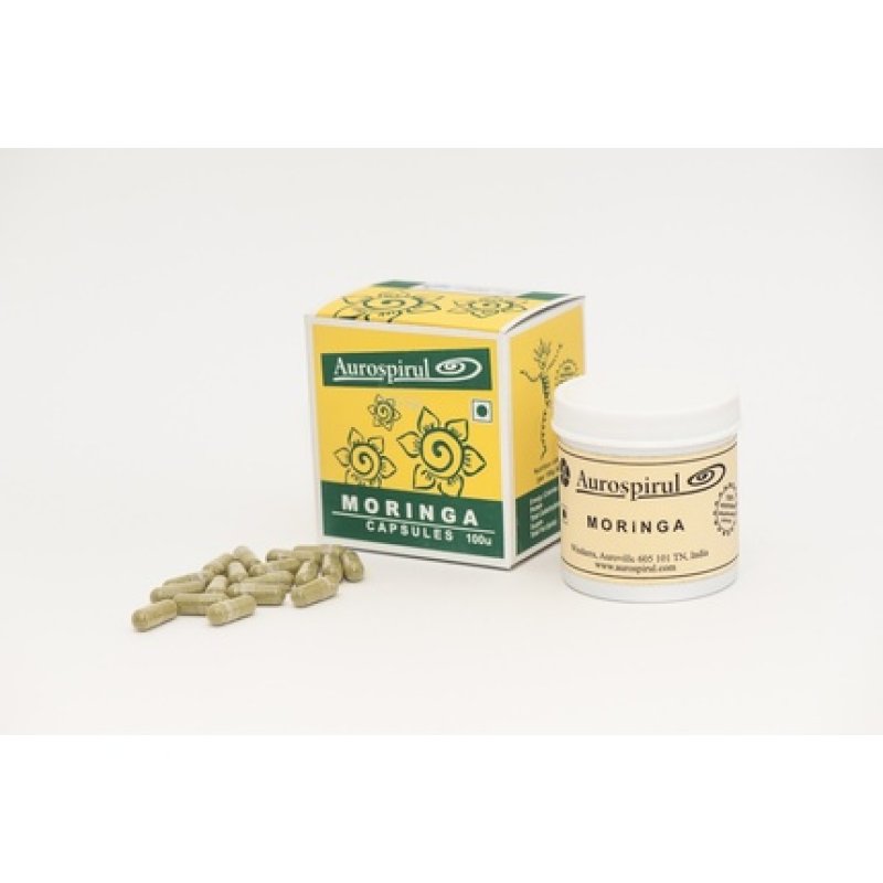 Aurospirul Moringa Capsules 100 Count