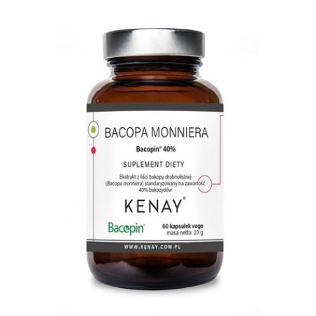 Kenay Bacopa Monnieri Bacopin 40 Capsules 60 Count
