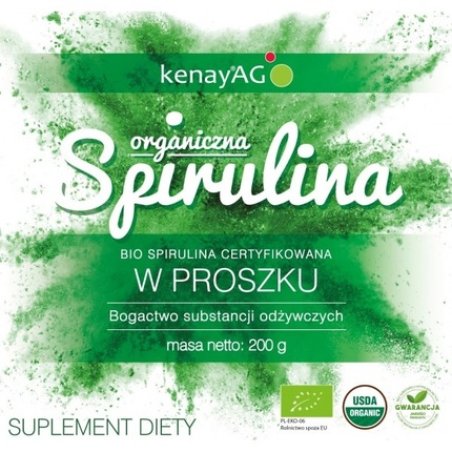 Kenay Organic Spirulina Powder 200 Grams 7055 Ounces