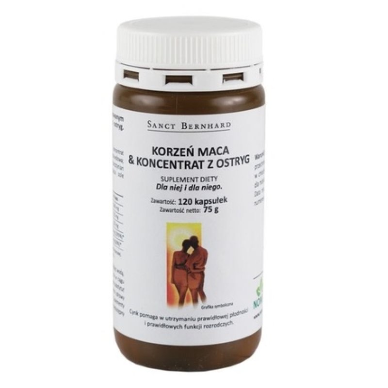 Krauterhaus Sanct Bernhard Oyster Maca Active Capsules 120 Capsules