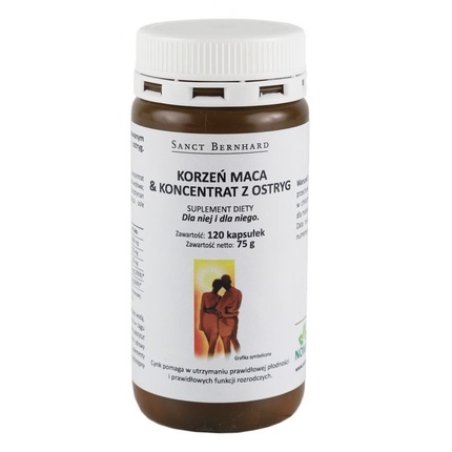 Krauterhaus Sanct Bernhard Oyster Maca Active Capsules 120 Capsules