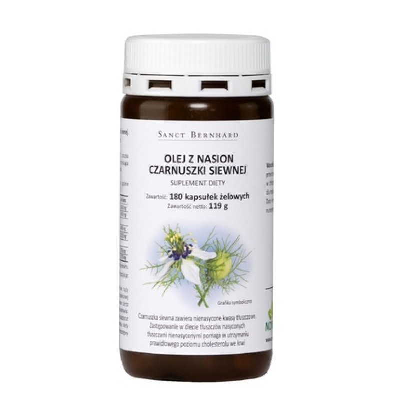 Krauterhaus Sanct Bernhard Black Cumin Oil Capsules 180 Capsules