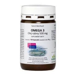 Krauterhaus Sanct Bernhard Omega 3 Fish Oil Capsules 500 Mg 120 Capsules