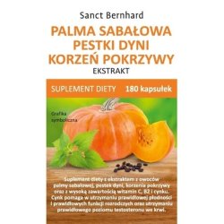 Krauterhaus Sanct Bernhard Sabal Palm Pumpkin Seed And Nettle Root Extract 180 Capsules