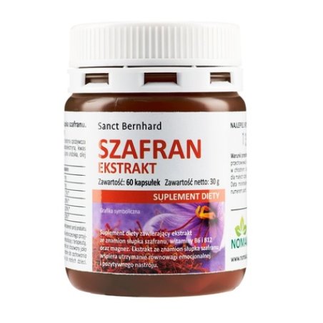 Krauterhaus Sanct Bernhard Saffron Nerve Capsules 60 Capsules