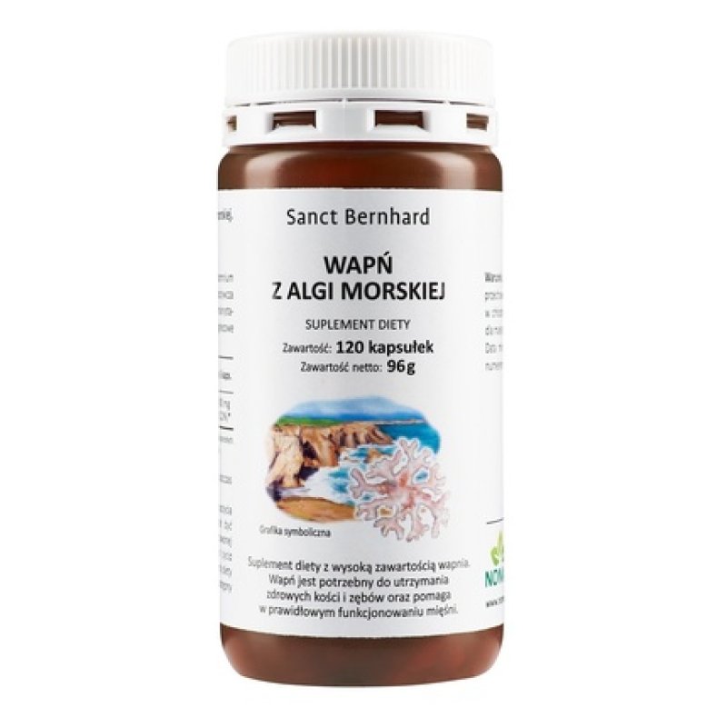 Krauterhaus Sanct Bernhard Calcium Lithothamnium Capsules 120 Capsules