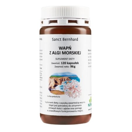 Krauterhaus Sanct Bernhard Calcium Lithothamnium Capsules 120 Capsules