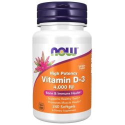Now Foods Vitamin D3 4000 Iu 240 Softgels