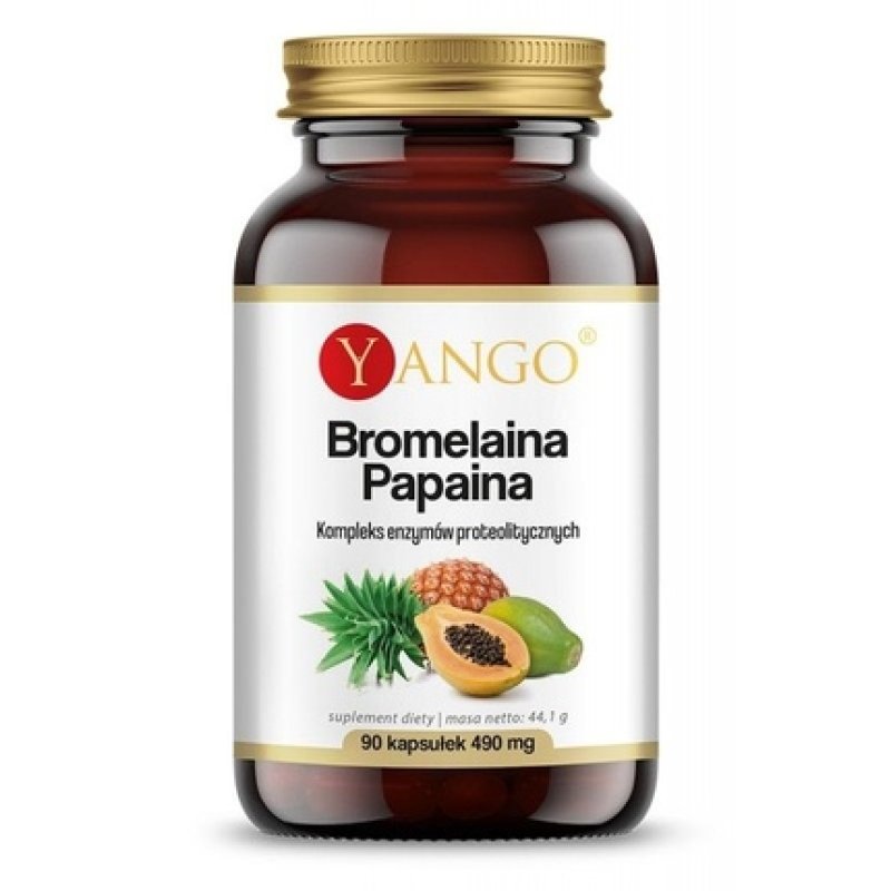 Yango Bromelain Papain Supplement 90 Capsules