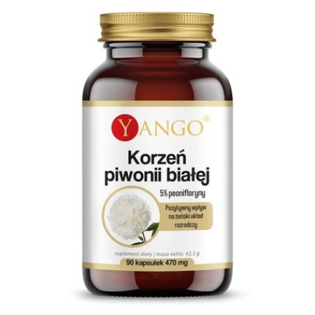 Yango White Peony Root With 5 Paeoniflorin 90 Capsules