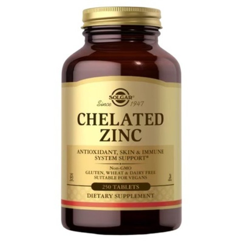 Solgar Chelated Zinc 250 Tablets