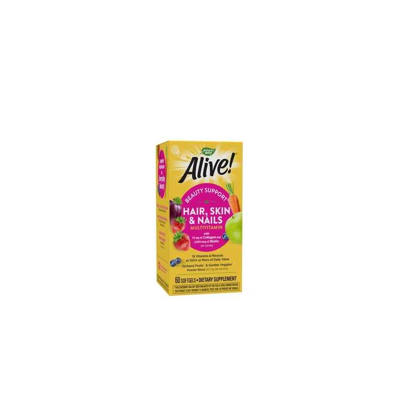 Nature's Way Hair Skin & Nail Supplement 60 Softgels