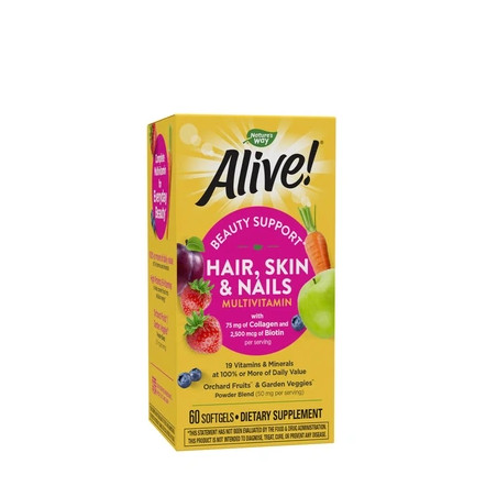 Nature's Way Hair Skin & Nail Supplement 60 Softgels