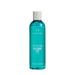 The Body Shop Blue Musk Zest Hair And Body Wash 250 Ml
