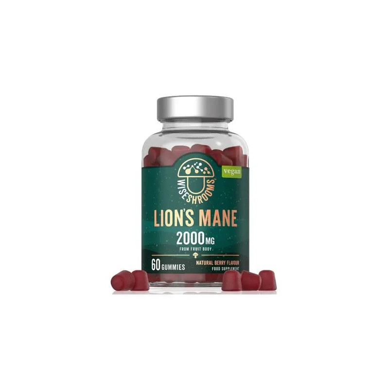 Wiseshrooms Lion's Mane Gummies 60 Count