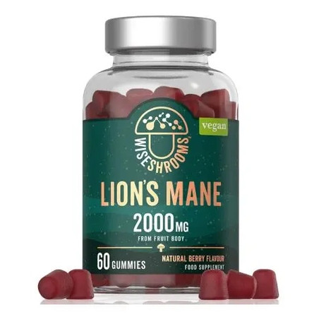 Wiseshrooms Lion's Mane Gummies 60 Count