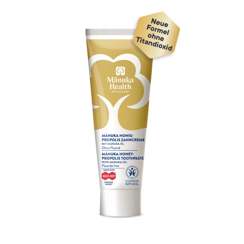 Manuka Health Fluoridefree Toothpaste With Manuka Honey Mgo 400 Propolis And Manuka Oil 75 Ml