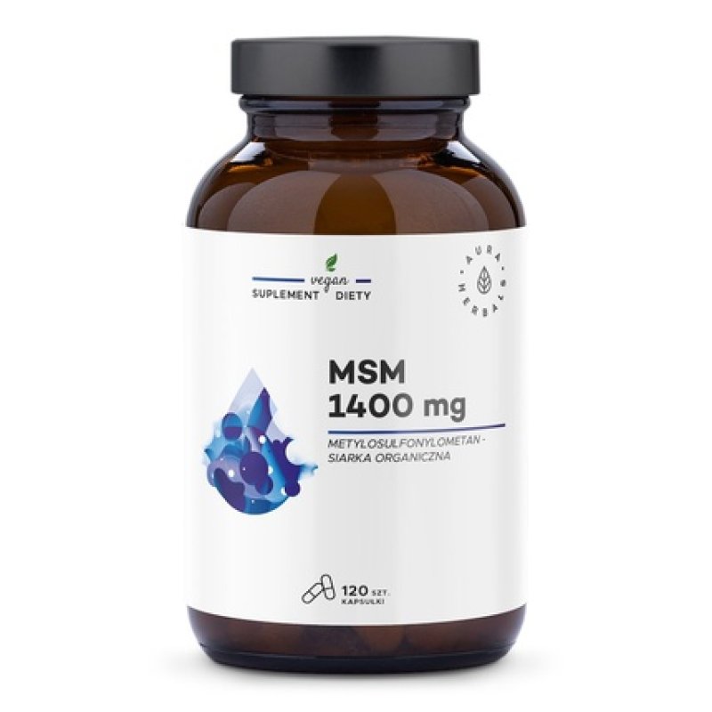 Aura Herbals Msm 1400 Mg Organic Sulfur 120 Capsules
