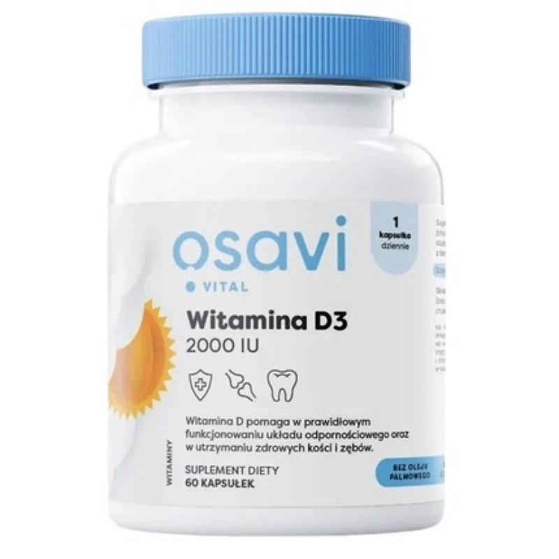 Osavi Vitamin D3 2000 Iu 60 Capsules