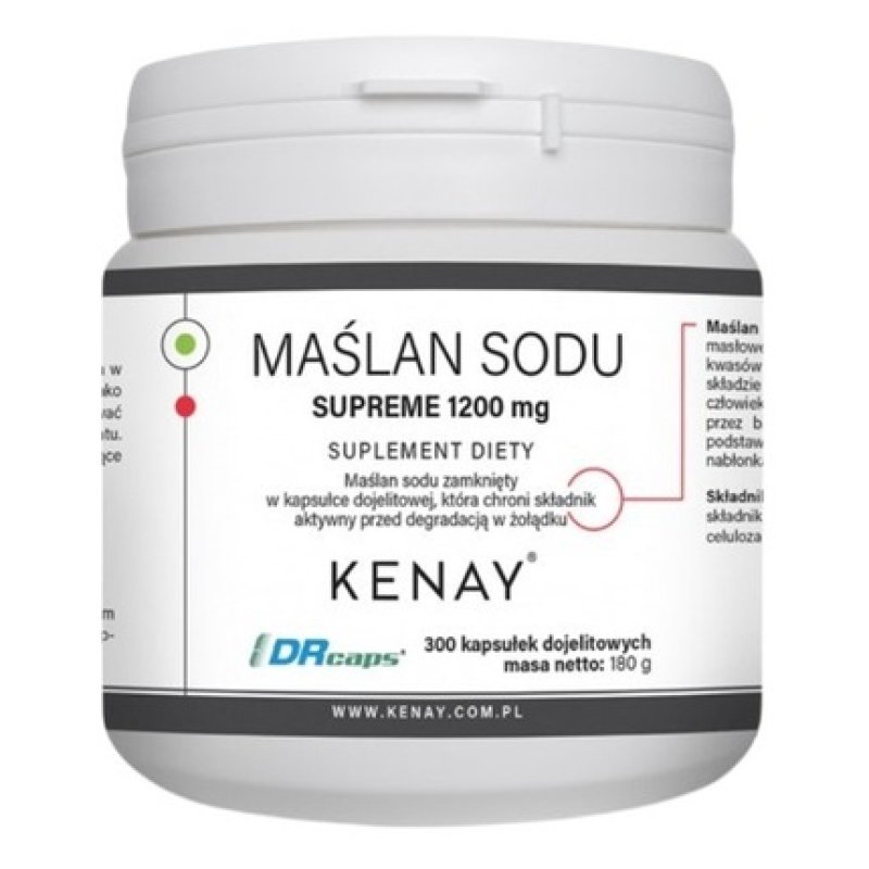 Kenay Supreme Sodium Butyrate 1200 Mg 300 Capsules