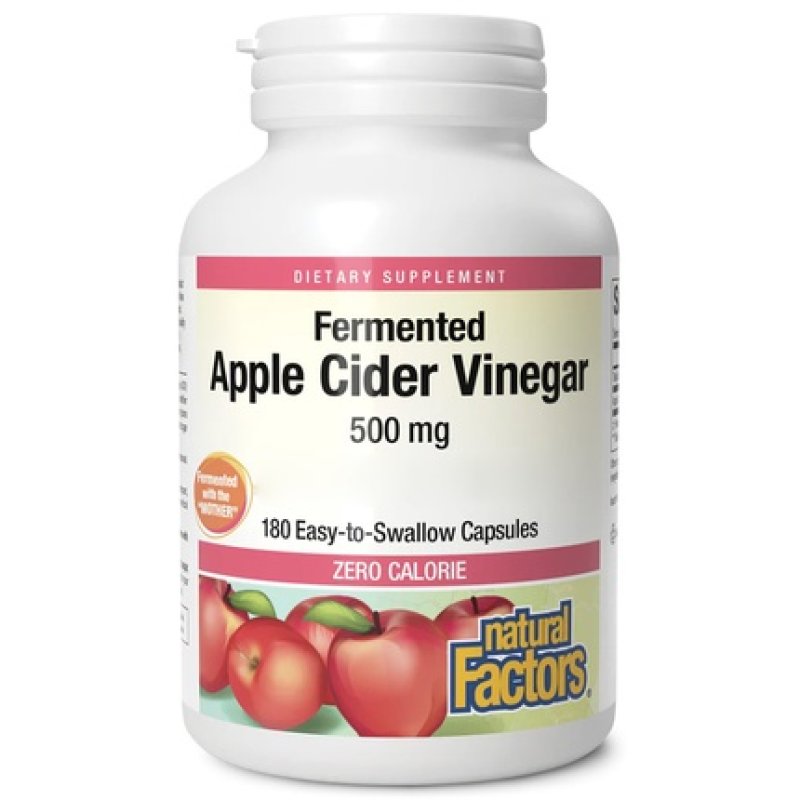 Natural Factors Apple Cider Vinegar 500mg 180 Capsules