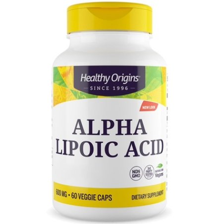 Healthy Origins Alphalipoic Acid 600mg 60 Capsules