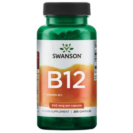 Swanson Vitamin B12 500 Micrograms 250 Capsules