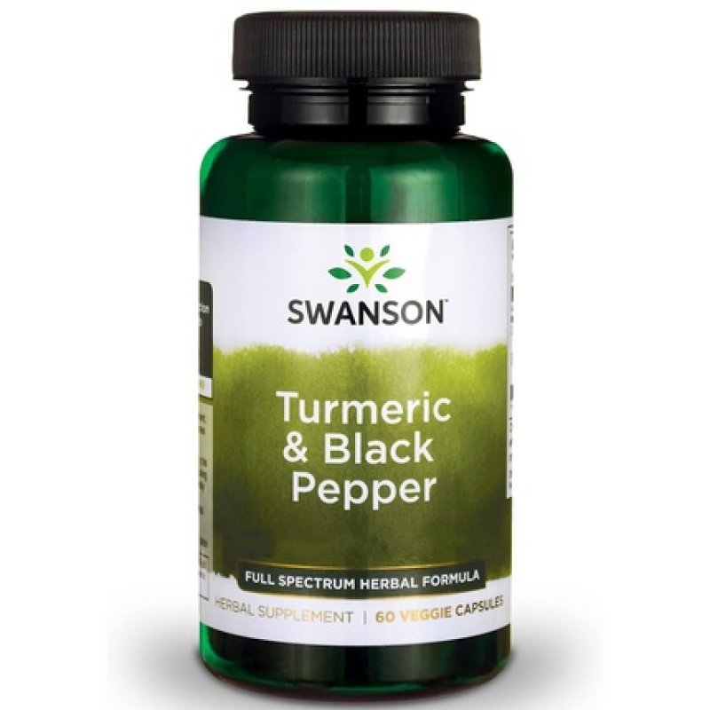 Swanson Curcumin & Berberine With Black Pepper 60 Capsules