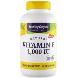 Healthy Origins Natural Vitamin E 1000 Iu 120 Softgels