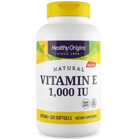 Healthy Origins Natural Vitamin E 1000 Iu 120 Softgels