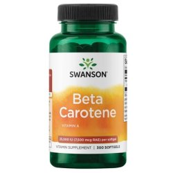 Swanson Beta Carotene 25000 Iu 7500 Micrograms 300 Softgels