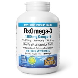 Natural Factors Rx Omega3 Factors 120 Softgels