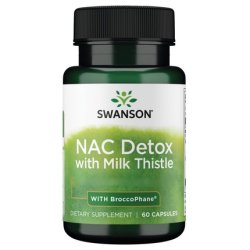 Swanson Nac Detox Depot With Milk Thistle And Broccophane 60 Capsules