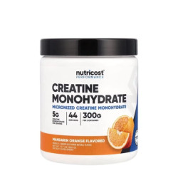 Nutricost Creatine Monohydrate Powder 300g Mandarin Orange Flavor