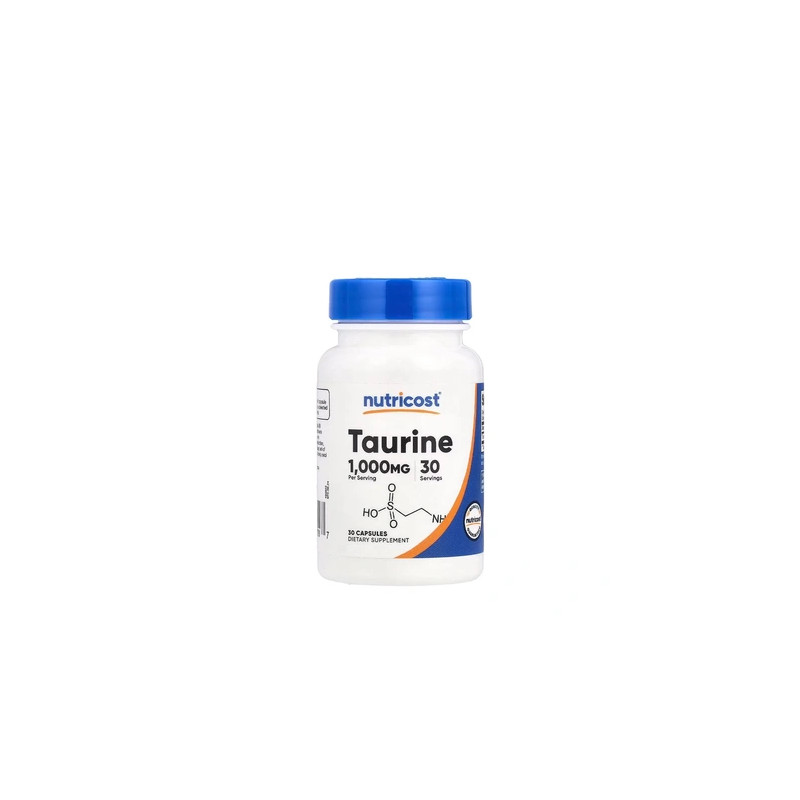 Nutricost Taurine Supplement 1000 Mg 30 Capsules