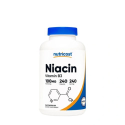 Nutricost Vitamin B3 Niacin 100 Mg 240 Capsules