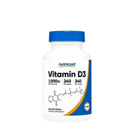 Nutricost Vitamin D3 1000 Iu 240 Softgels
