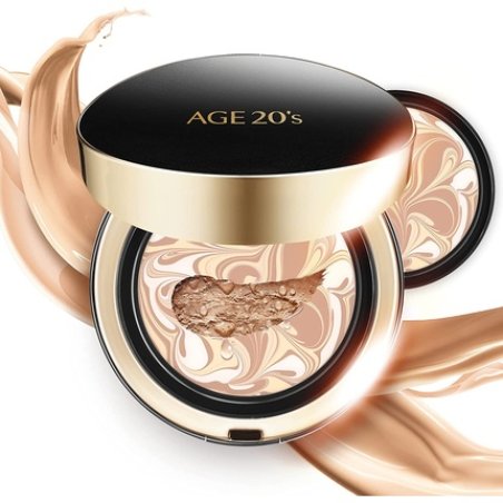 AGE 20's Signature Intense Cover 71% Essence Cushion Foundation SPF 50 Refill 23 Medium Beige 13.9g