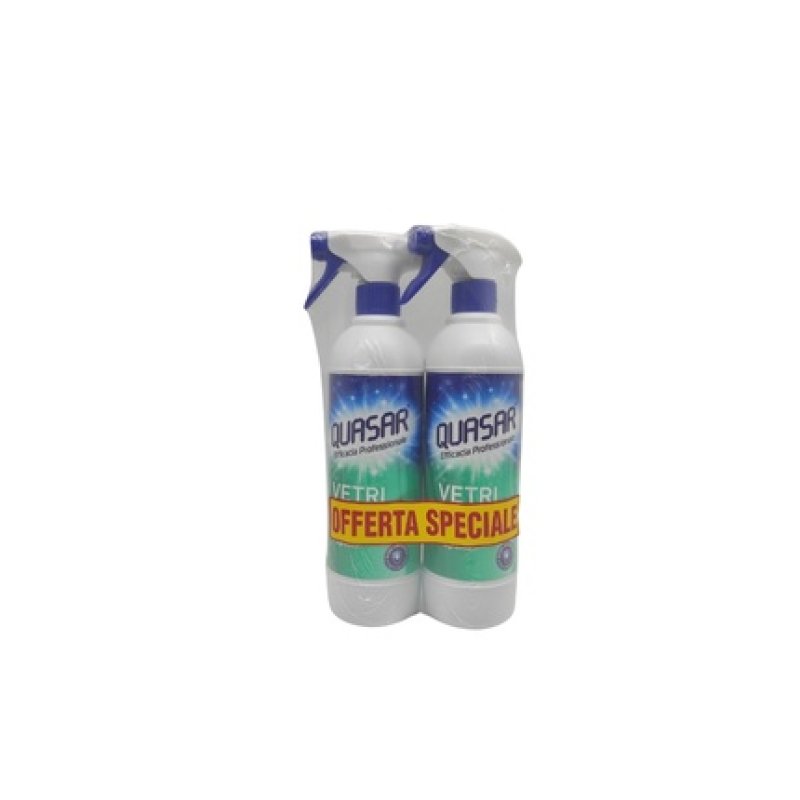 Quasar Spray 580 Ml X 2 Glass Cleaner With Ammonia