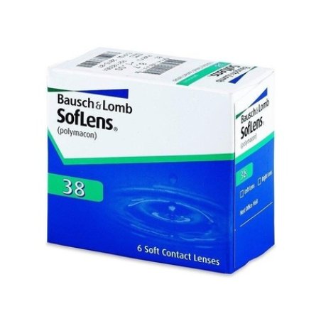 Bausch Lomb Soflens 38 Monthly Contact Lenses Crisp Clear Vision Deposit Resistance Easy Handling Comfort 6 Lenses Base
