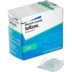 Bausch Lomb SofLens 38 Soft Spherical Contact Lenses -4.0D BC 8.7mm/DIA 14mm 6 Lenses