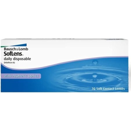 Bausch Lomb SofLens Daily Disposable Spherical Contact Lenses 30 Pack -2.5D BC 8.6mm/DIA 14.2mm