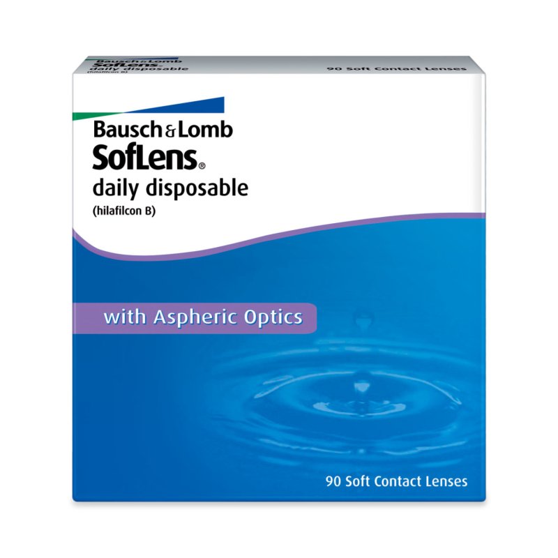 Bausch & Lomb SofLens Daily Disposable, 90-Pack Quotidien 90 pièce(s)