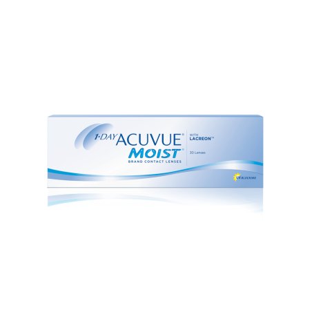 Johnson & Johnson 1day Acuvue Moist Daily Contact Lenses 30 Lenses Bc 8 Power 050