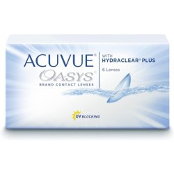 ACUVUE OASYS Contact Lenses 2-Week Lenses for Day and Night with 7 dpt and BC 8.4 UV Protection, Dryness Protection &