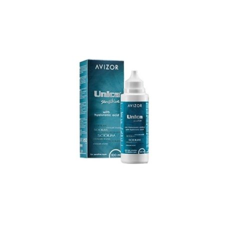 Avizor Unica Sensitive Multipurpose Solution 100 Ml Sodium Hyaluronate For Tear Film Stability And Sensitive Eye Comfort