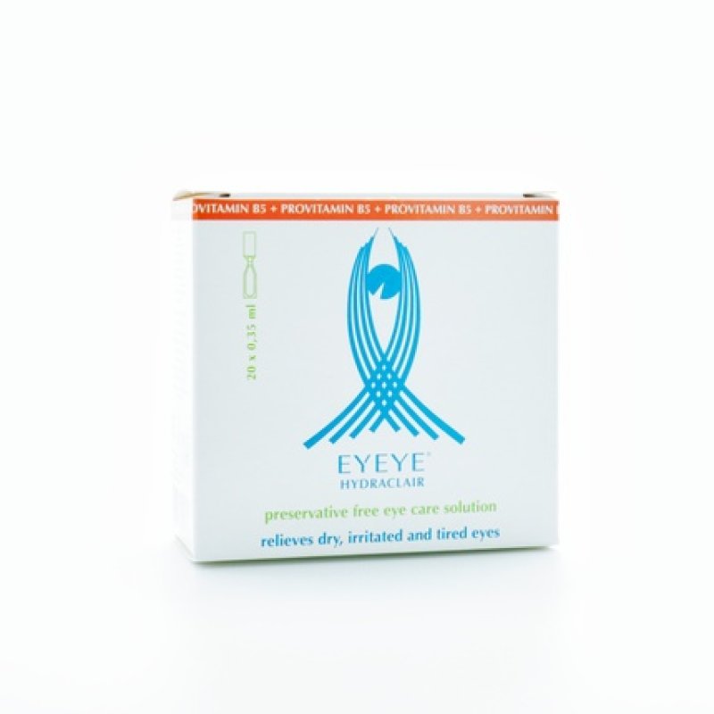 Barnaux Eyeye Hydraclair Monodose Eye Drops Preservativefree Singledose Hydration Burning Relief And Lens Comfort 20 X
