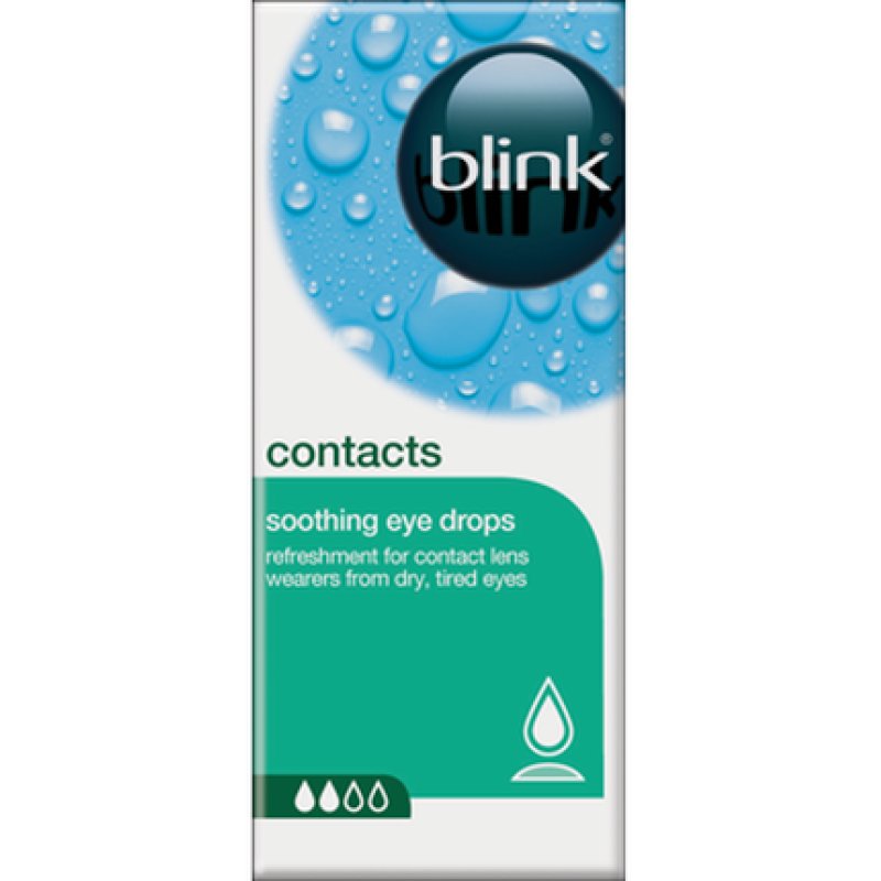 Bauschlomb Blink Contacts Lubricating Eye Drops Hyaluronate Hydration Dry Lens Relief And Allday Contact Lens Comfort